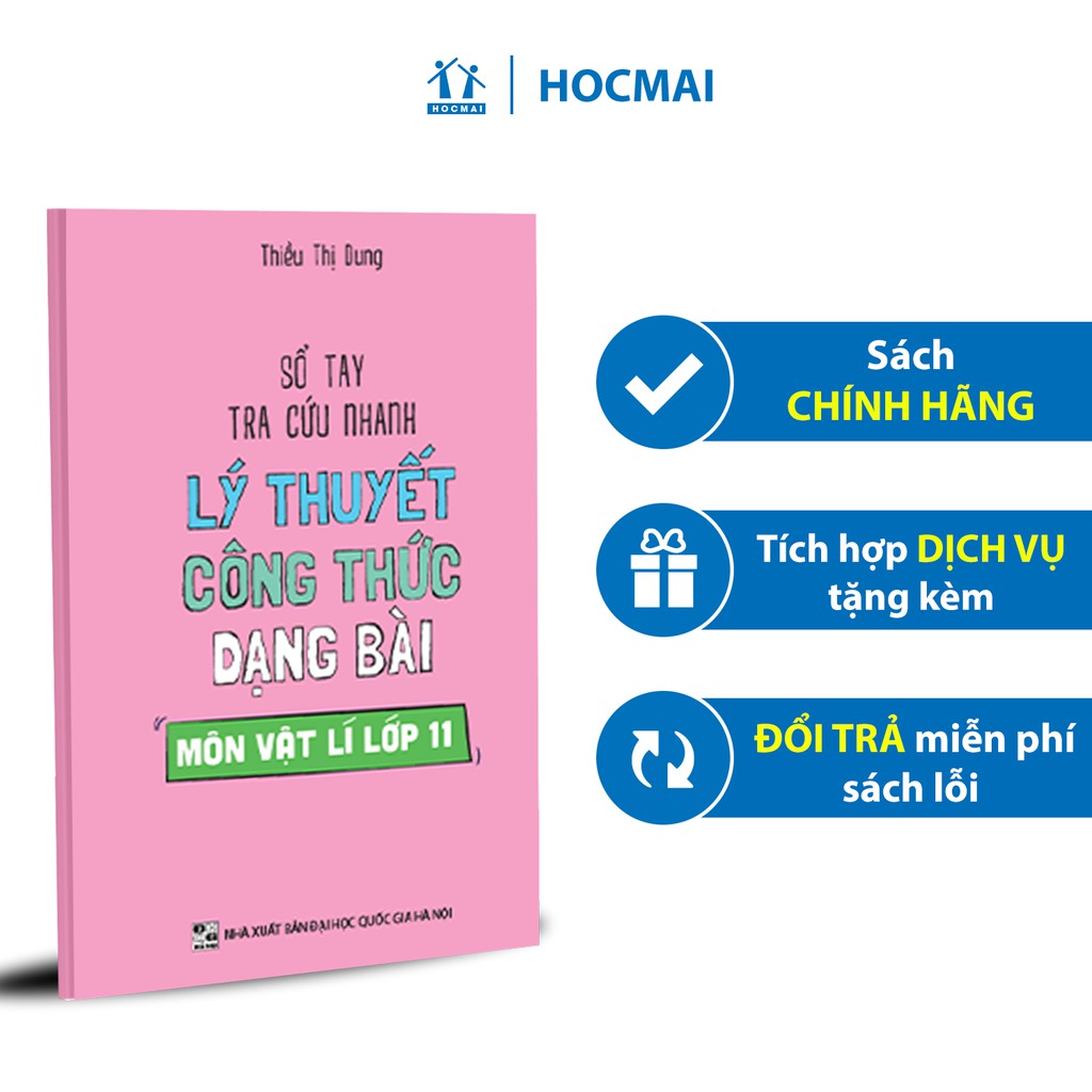 Sách - Sổ tay tra cứu nhanh lý thuyết công thức dạng bài môn Vật lí lớp 11