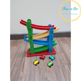 Xe trượt 4 tầng bằng gỗ cho bé (hàng loại 1)