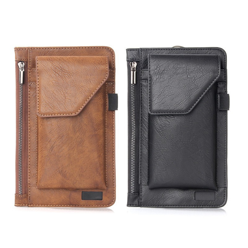 Túi Đựng Pin Sạc Dự Phòng 2 Ngăn Đa Năng Cho iPhone 8 7 6 Plus XR XS max Huawei Xiaomi