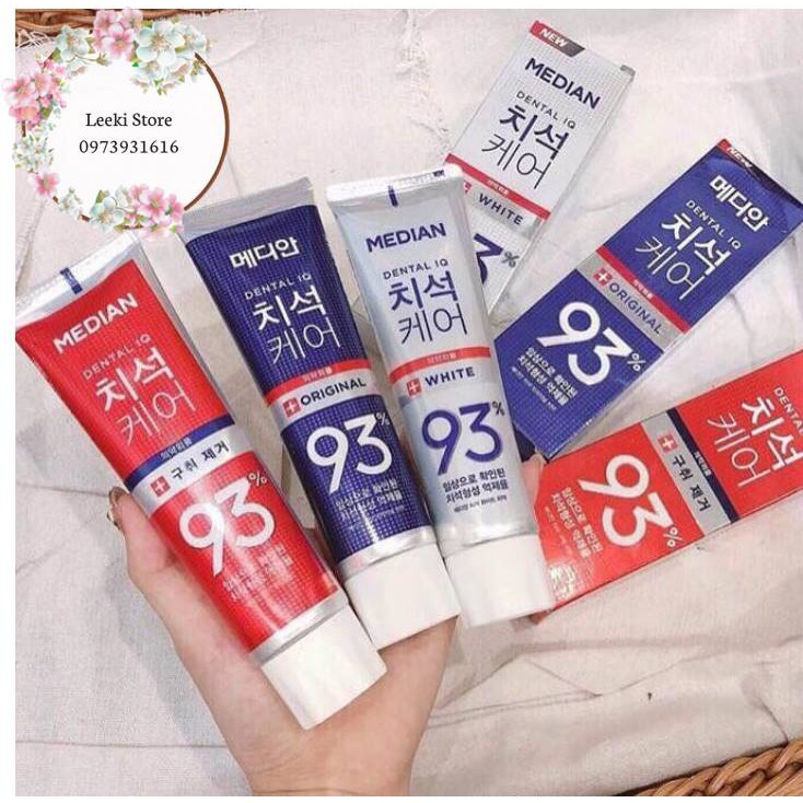 ( Sẵn ) Kem đánh răng Median 93% Toothpaste Hàn Quốc 120g