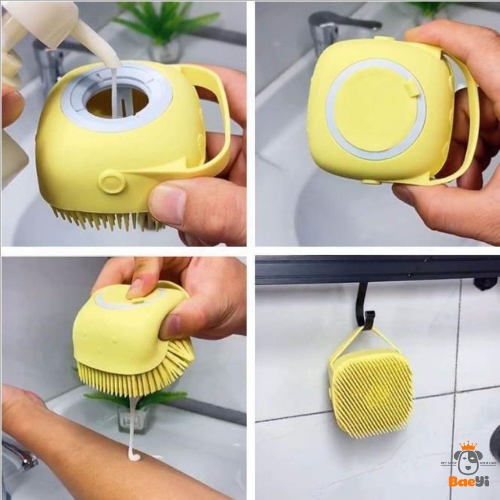 Lược chải lông tắm cho chó cho mèo, lược tắm cho thú cưng, cửa hàng BaeYi, chăm sóc thú cưng