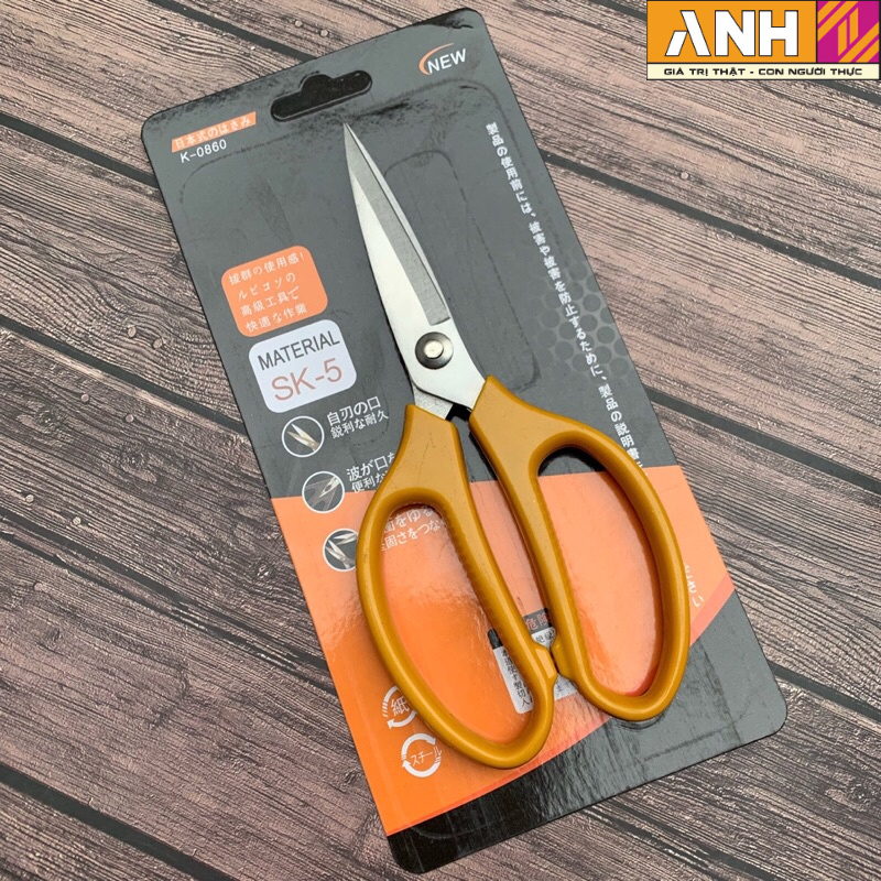 Kéo đa năng SK5 tay nhựa màu cam, cắt xương gà,thịt, siêu bền