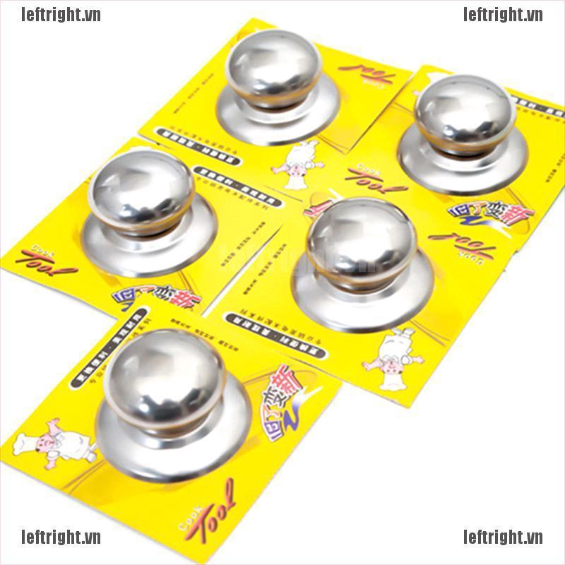 1 Tay Cầm Nắp Nồi Bằng Thép Không Gỉ Chống Bỏng Tiện Dụng
