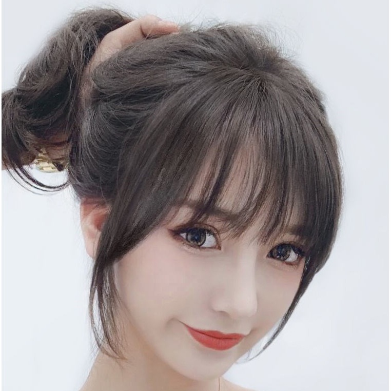 Tóc Mái Giả Có Mái Bằng Sợi Tổng Hợp Tàng Hình Thời Trang Cho Nữ