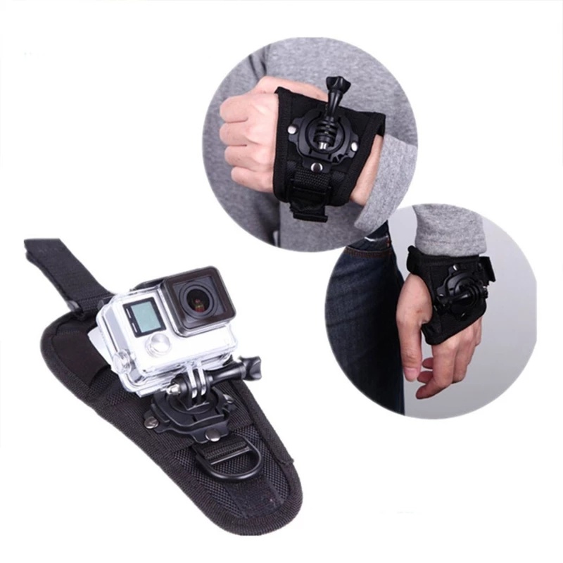 Dây Đeo Cổ Tay Điều Chỉnh 360 Độ Gắn Camera Go Pro Hero 10 9 8 7 6 DJI Action 2
