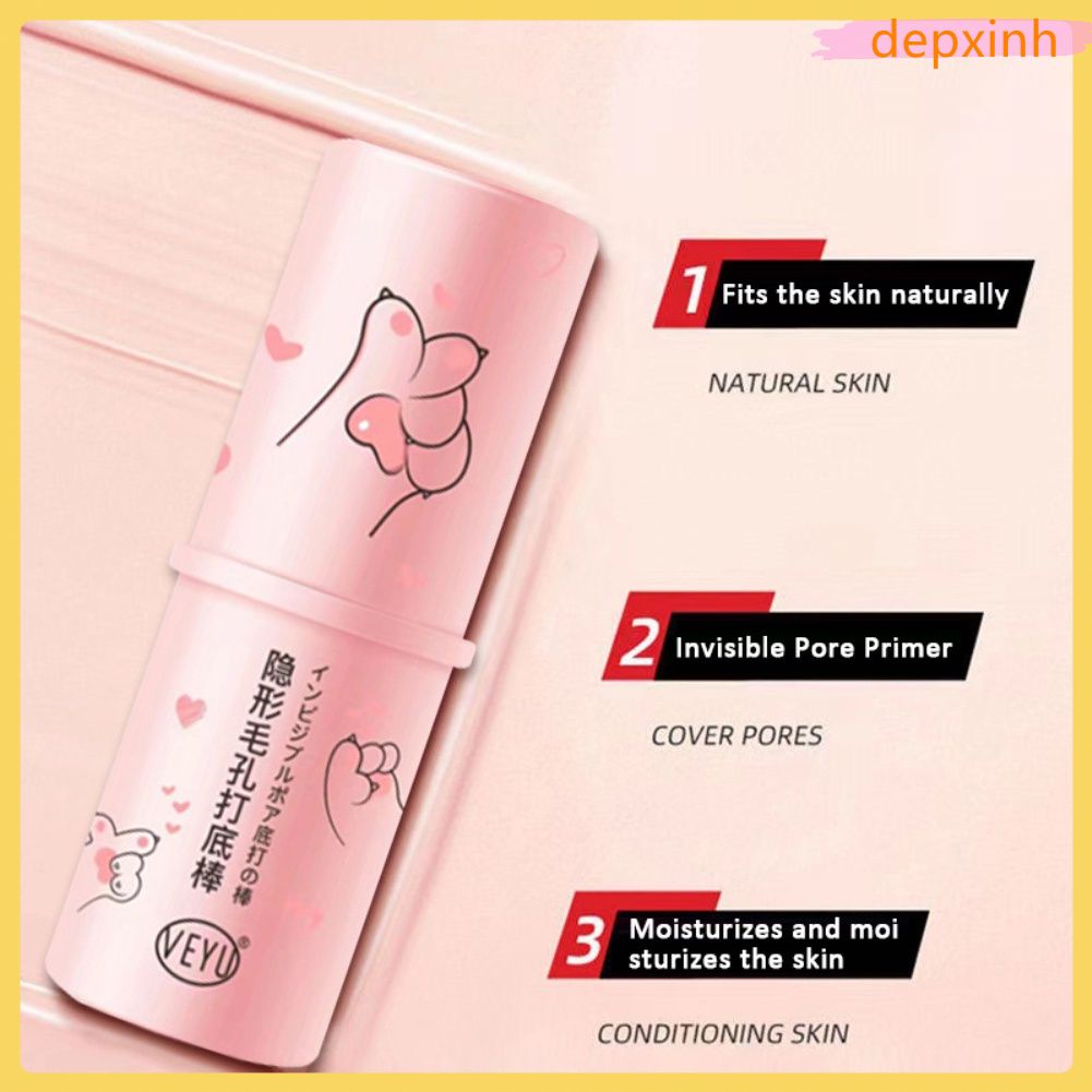 Trong kho VEYU Vô Hình Lỗ Chân Lông Ẩm Glow Đa Balm Stick Cơ Sở Trang Điểm Che Giấu Dầu-Điều khiển Không Thấm Nước Tự Nhiên Matte Kết Thúc mỹ phẩm DCM