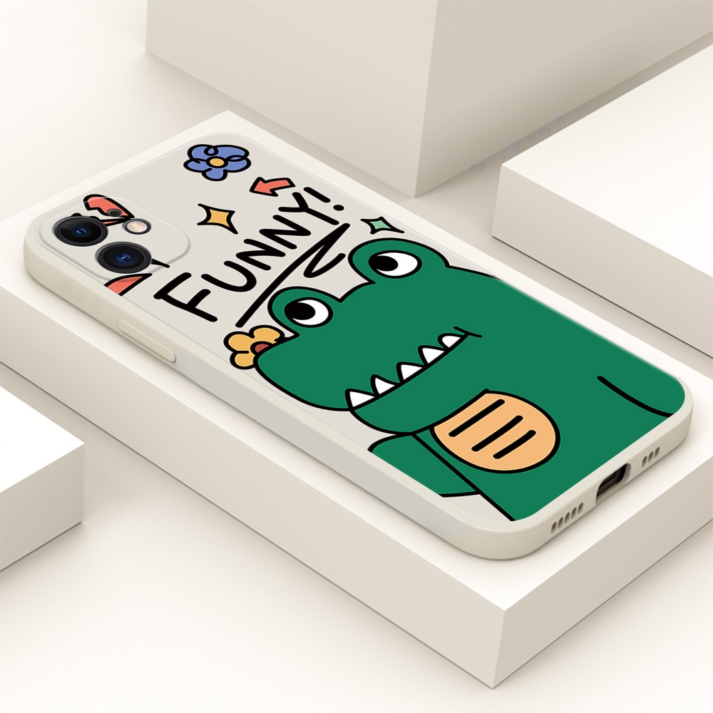 Ốp điện thoại TPU dẻo họa tiết khủng long/ cá mập thích hợp cho IPHONE 7 8 6 6S PLUS 11 PRO MAX X XS MAX XR H055