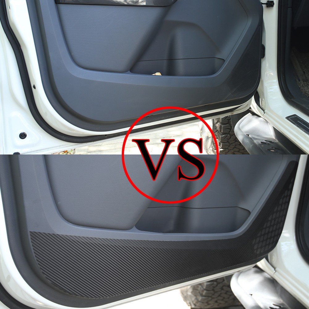 Miếng Dán Sợi Carbon Bảo Vệ Cửa Xe Hơi Ford Everest 2017 2018 2019