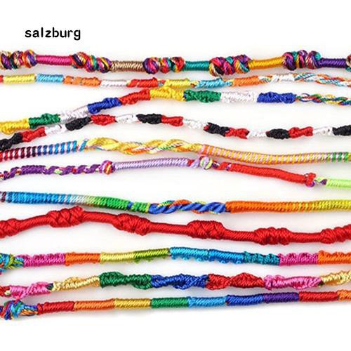 Set 20 vòng đan dây đeo tay nhiều màu sắc phong cách cổ điển thanh lịch