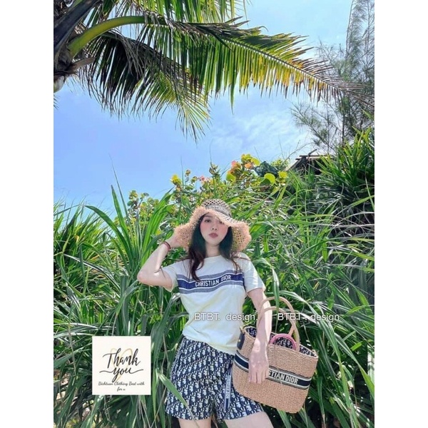 Set Đồ Nữ , Bộ Nữ Cộc Di.or Xuất Áo Cotton Chuẩn From Kèm Ảnh Thật