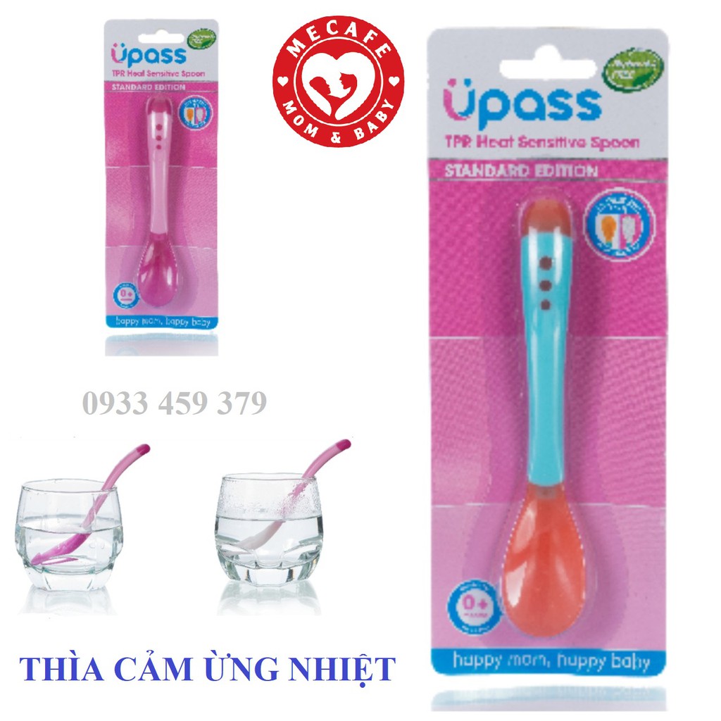 [Mã MKBC155 giảm 8% đơn 400K] Thìa/ muỗng báo nóng Thương hiệu Upass Thái Lan (Đầu thìa Nhỏ)