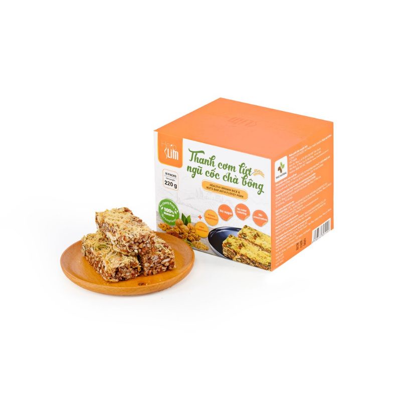 THANH CƠM LỨT NGŨ CỐC CHÀ BÔNG HERBSLIM TRUENATURAL