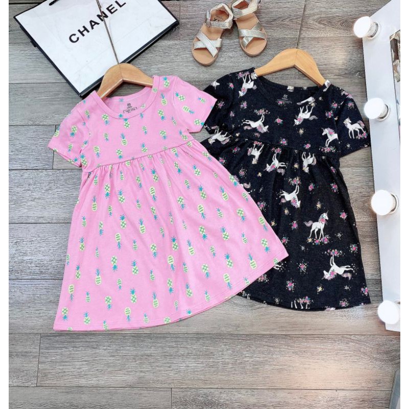 ✓16_32kg✓ Váy cotton xuất dư cho bé gái size nhỡ từ 16_32kg dáng BASIC dễ mặc, ĐƯỢC CHỌN MÀU