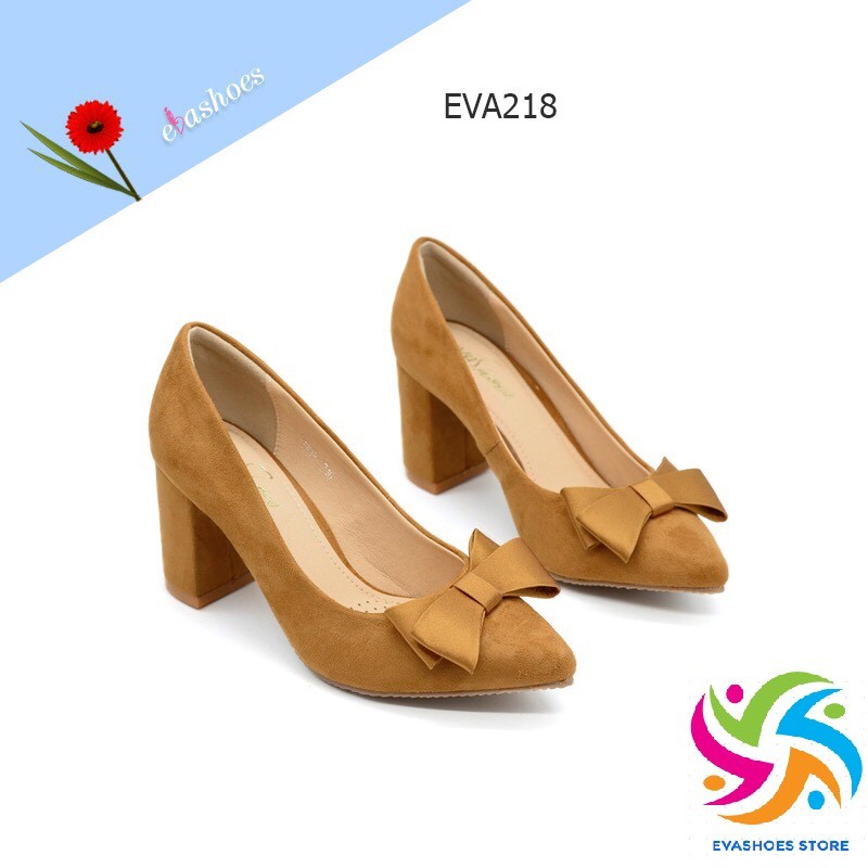 Giày cao gót da lộn cao cấp chính hãng Evashoes EVA218