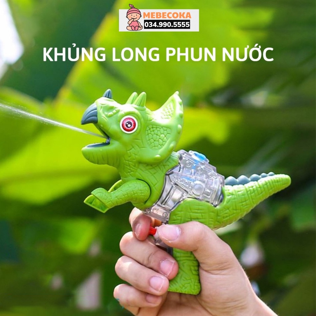 Súng phun nước cho bé, súng đồ chơi cao cấp hình KHỦNG LONG loại CAO CẤP