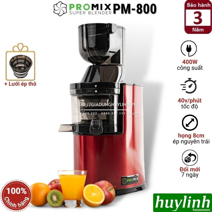 Máy ép trái cây chậm Promix PM-800 - 400W - Bảo hành 3 năm chính hãng
