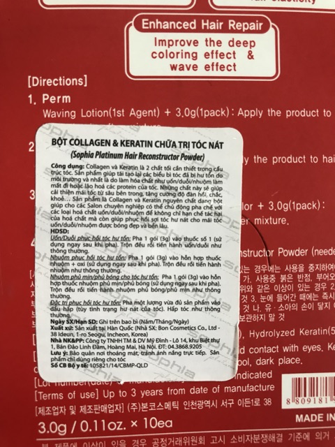 Bột collagen sophia chữa trị tóc nát và hư tổn | BigBuy360 - bigbuy360.vn