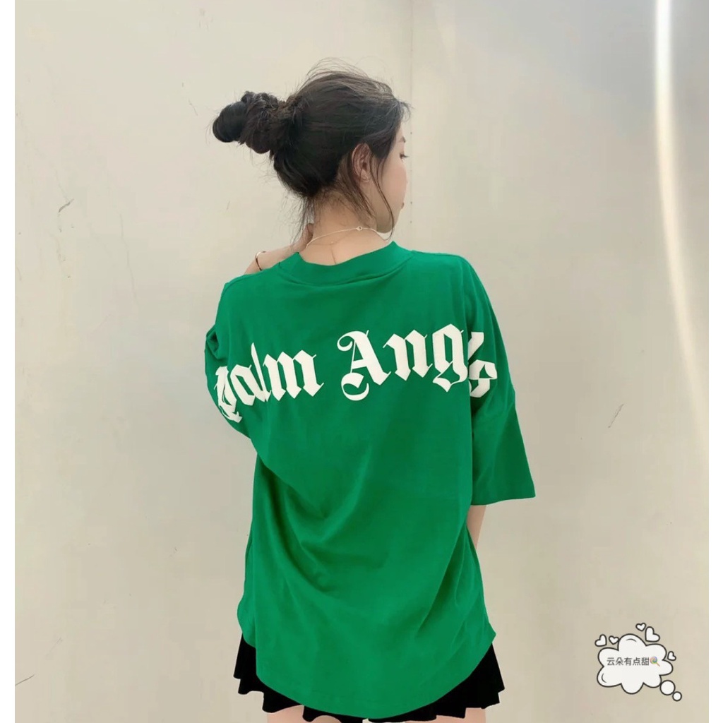 ⚡️[Hight Quality] - Oversize tee Palm Angels Green, áo thun oversize palm ag cao cấp full tag túi
