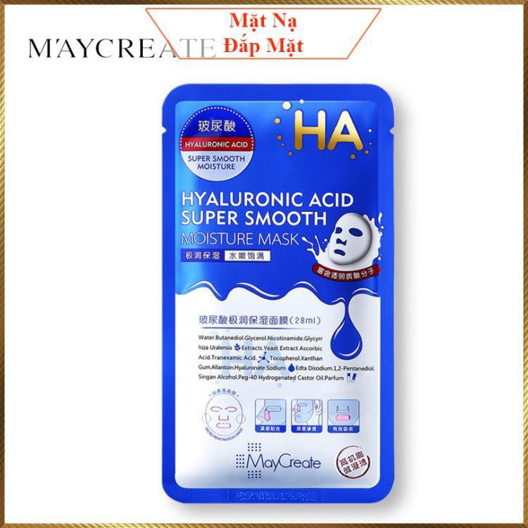 Mặt Nạ Dưỡng Ẩm Trắng Da HA MayCreate Xanh Và Tím Hàng Nội Địa Trung