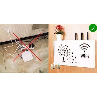 Kệ để model wifi hình cây lá trái tim