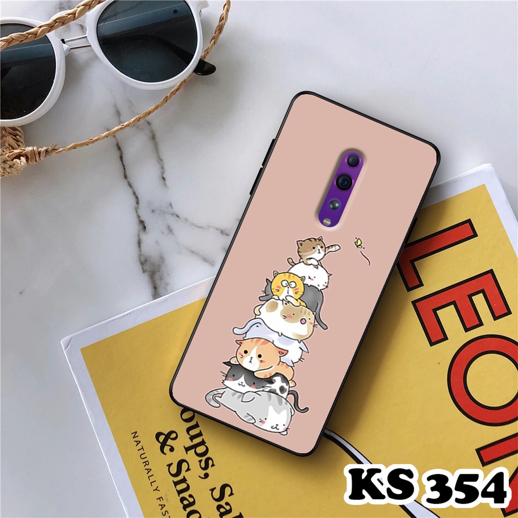 Ốp lưng Oppo Reno Z - Oppo Reno - Ốp in hình Cat&amp;Bear đáng yêu - Chất liệu TPU siêu bền