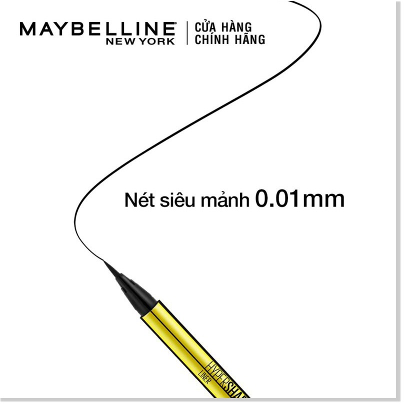 [Mã giảm giá sỉ mỹ phẩm chính hãng] Bút Kẻ Mắt Nước Maybelline Nét Mảnh Hyper Sharp Laser Eyeliner 0.5g