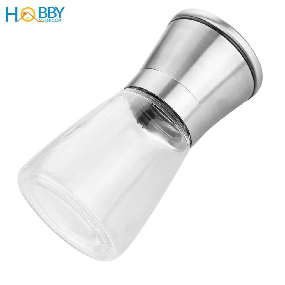 Lọ xay tiêu inox 304 dung tích 180ml, lọ xay tiêu cầm tay tiện lợi  Gia dụng