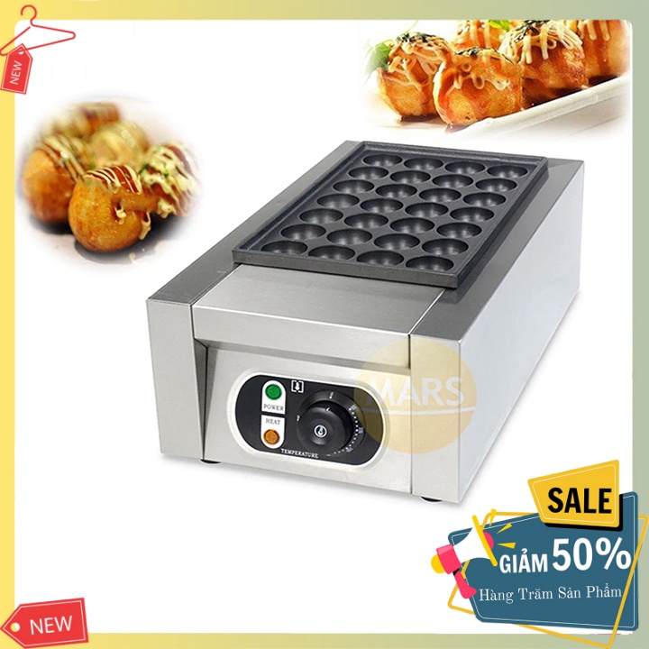 Máy làm bánh bạch tuộc takoyaki công nghiệp 28 lỗ