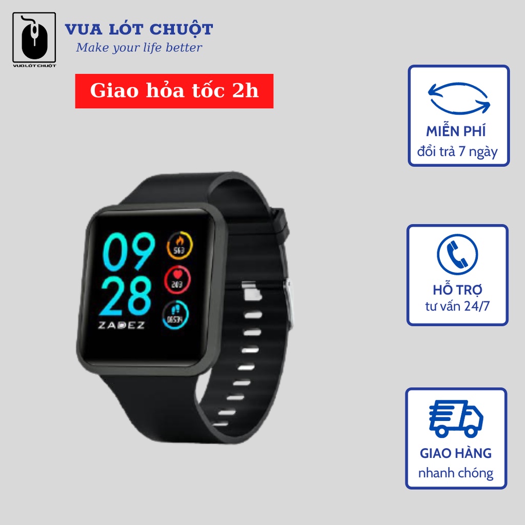 [Mã ELHAMS5 giảm 6% đơn 300K] Đồng hồ thể thao thông minh Zadez Smartwatch SQ2