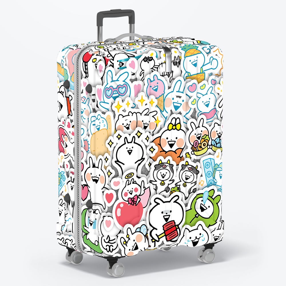 Set 50 cái Sticker Usagyuuun chống nước, Hình Dán thỏ tăng động Usagyuuun, Decal Usagyuuun cute dán vali, laptop