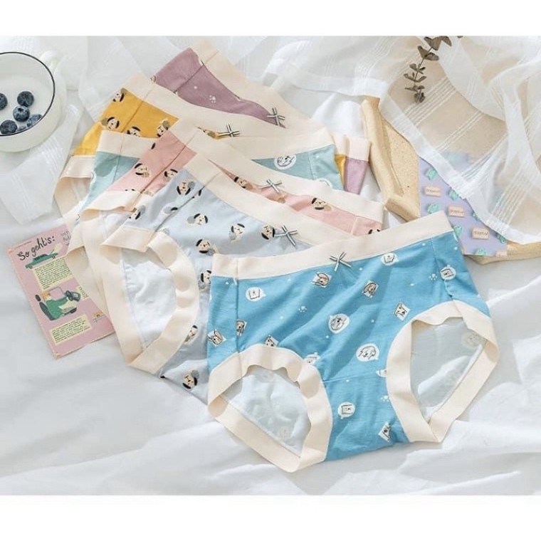❤️SHOP UY TÍN❤️ Quần lót su size to lưng cao hoạt hình Q6195