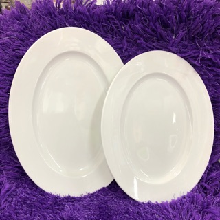Đĩa xoài, đĩa oval, đĩa bầu dục trắng sứ Chuan Kuo cao cấp