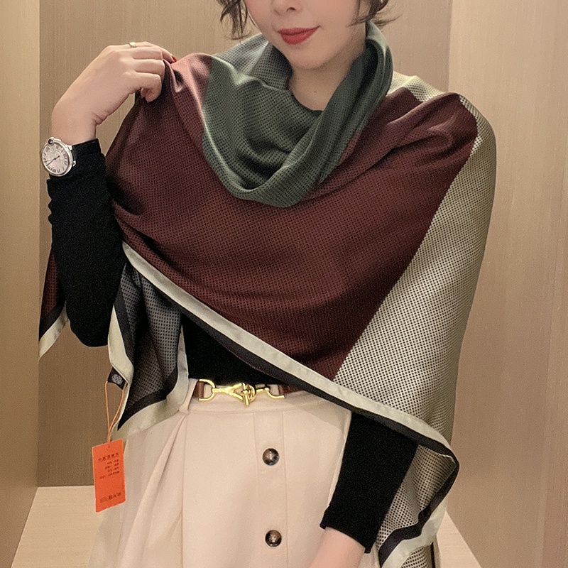 Khăn Choàng Lụa In Họa Tiết Thời Trang Đi Biển WJ1014-903X43.3Inch