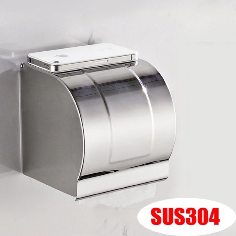 SALE - HỘP GIẤY VỆ SINH INOX 304 - KÍN - CHỐNG NƯỚC