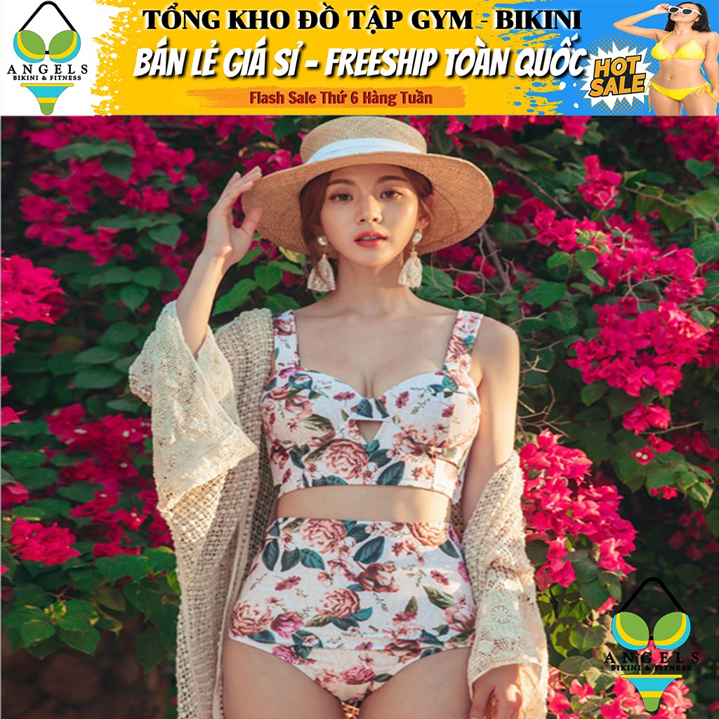 Bikini,Bộ Đồ Bơi Hai Mảnh Hoa Trắng, Hàng Nhập Đủ Size M L XL,BHN012[giá sỉ] | BigBuy360 - bigbuy360.vn