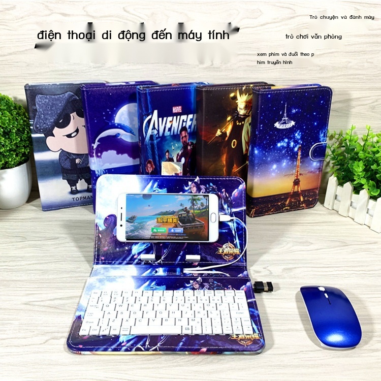 Máy tính bảng điện thoại di động bàn phím ngoài đa năng và chuột bộ máy tính đám mây thế giới mỏ luyện gõ trò chơi bổ tr
