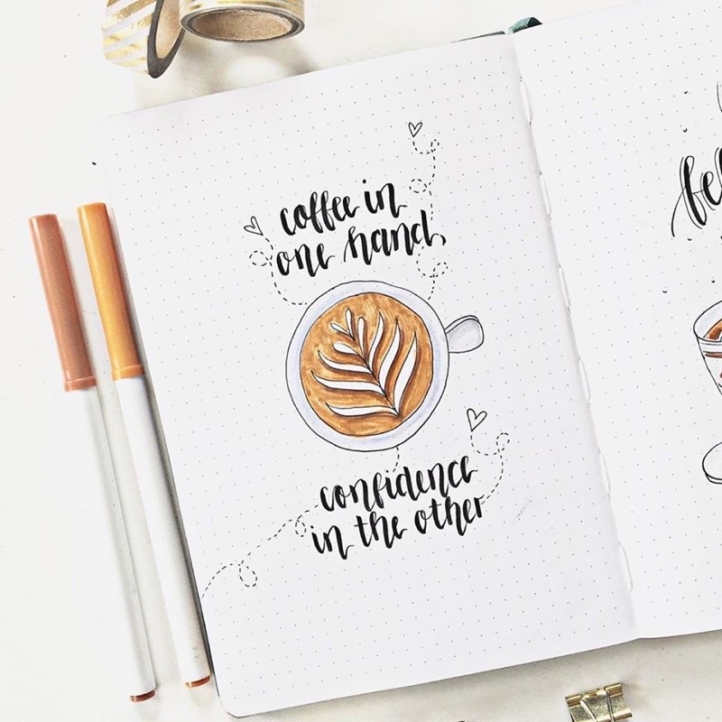 [FREESHIP] Sổ Tay Dotgrid Crabit - Sổ tay ruột dot notebook A5 - Coffeeine - Americano đen