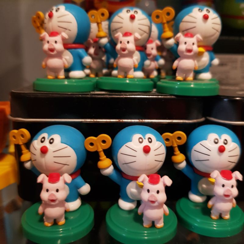 mô hình đế xanh mini chính hãng nhật doraemon và con heo