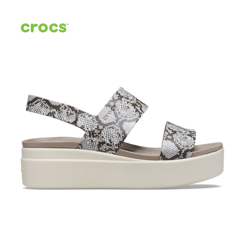 Giày Xăng Đan Nữ Crocs Brooklyn Multi/Stucco 206453-93T