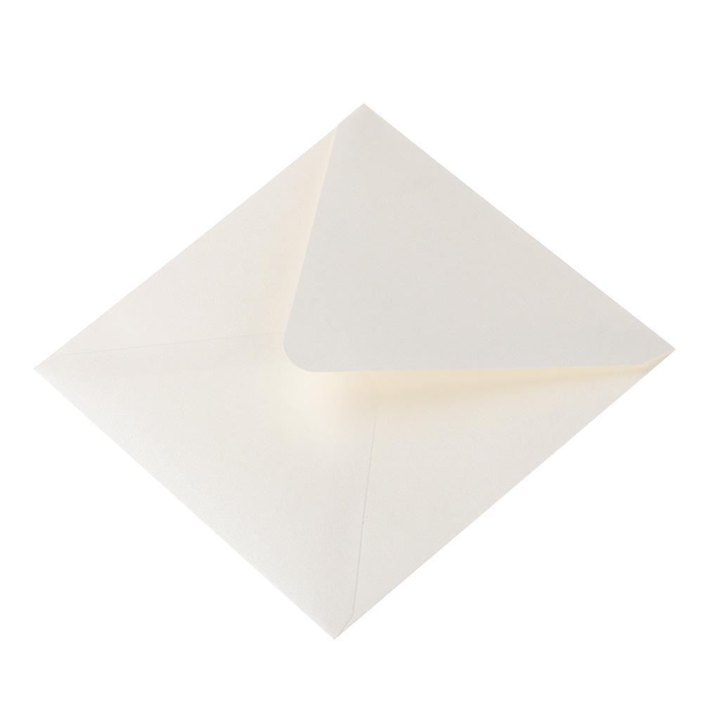 Set 10 Thiệp Giấy Vuông Đính Ngọc Trai
