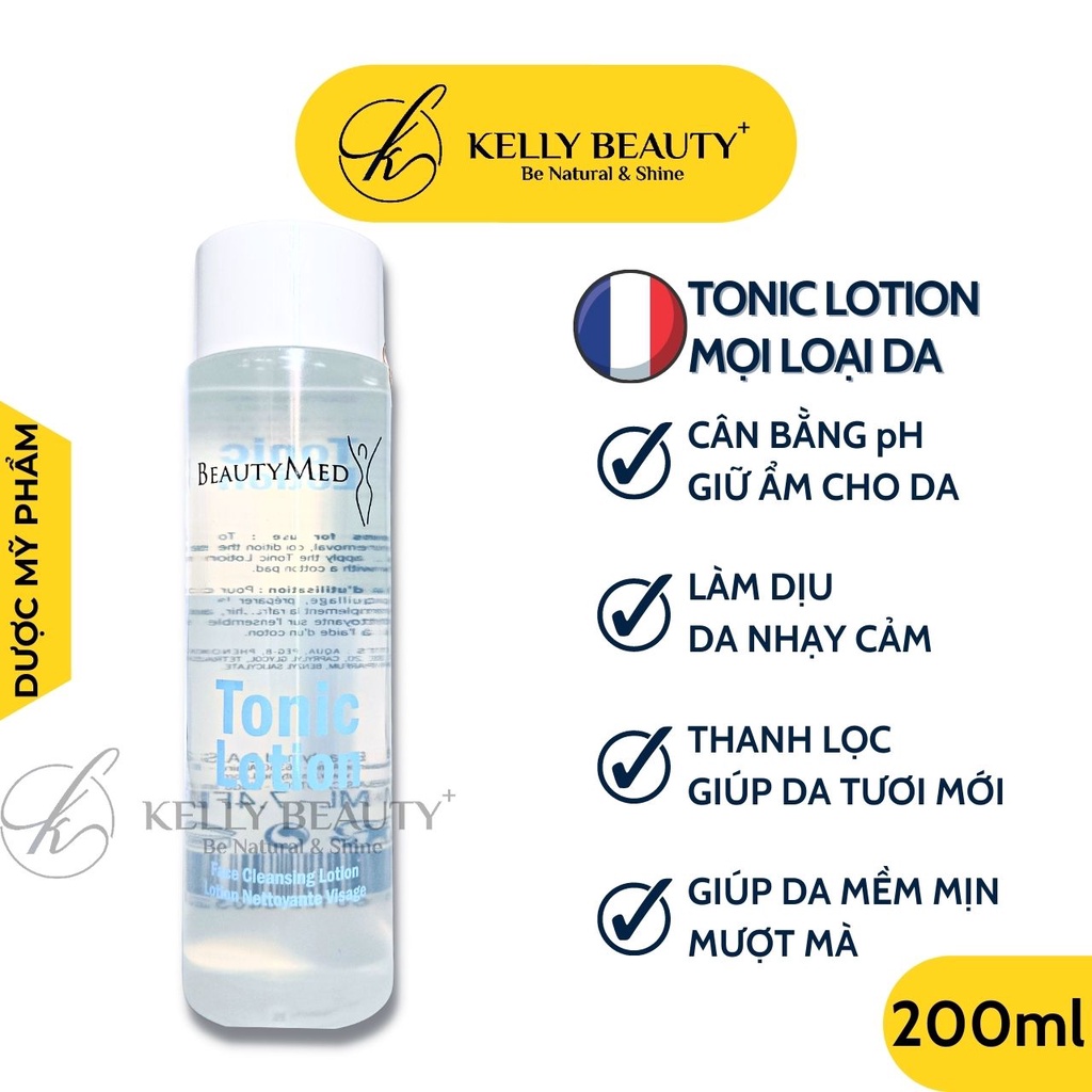 Nước Cân Bằng Da Tonic Lotion BeautyMed - Làm Dịu, Dưỡng Ẩm, Mềm Mịn &amp; Bảo Vệ Da | Kelly Beauty