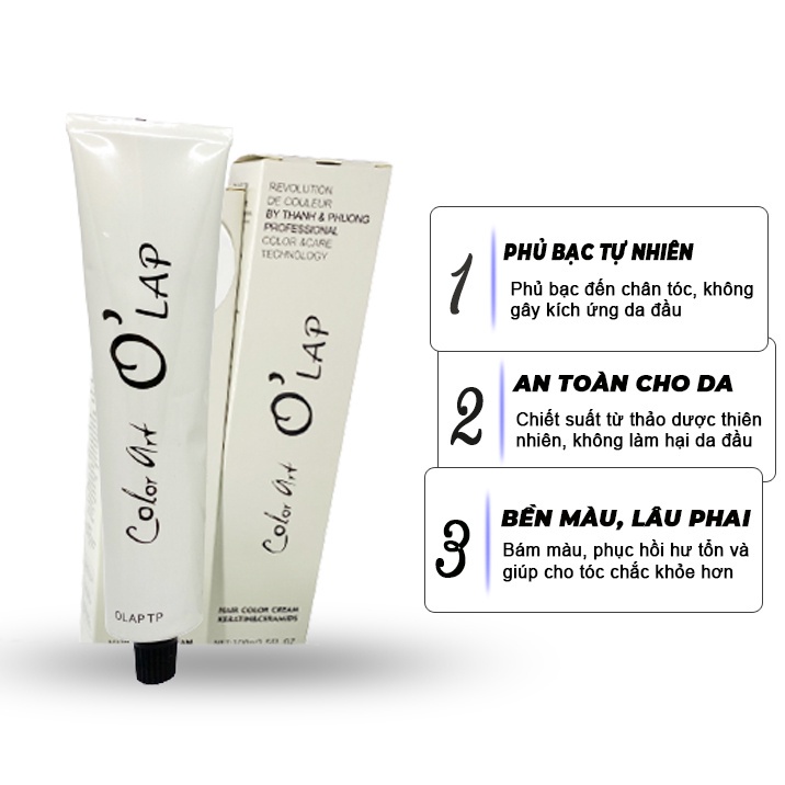 Thuốc nhuộm tóc Color Art Olap Collagen - Màu nhuộm cân bằng không tẩy tóc - Màu nhuộm thời trang Camy shop68