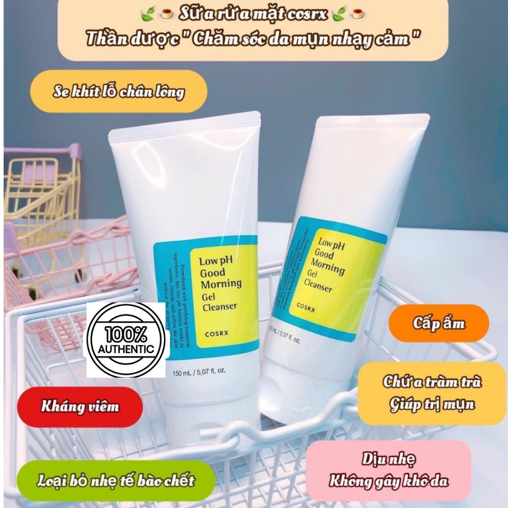 Sữa Rửa Mặt Dịu Nhẹ Làm Sạch Sâu Cosrx Low PH Morning Gel 150ml | BigBuy360 - bigbuy360.vn