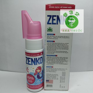 DUNG DỊCH VỆ SINH MŨI ZENKO lọ 75ml