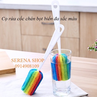 Cọ rửa cốc chén bọt biển đa sắc màu