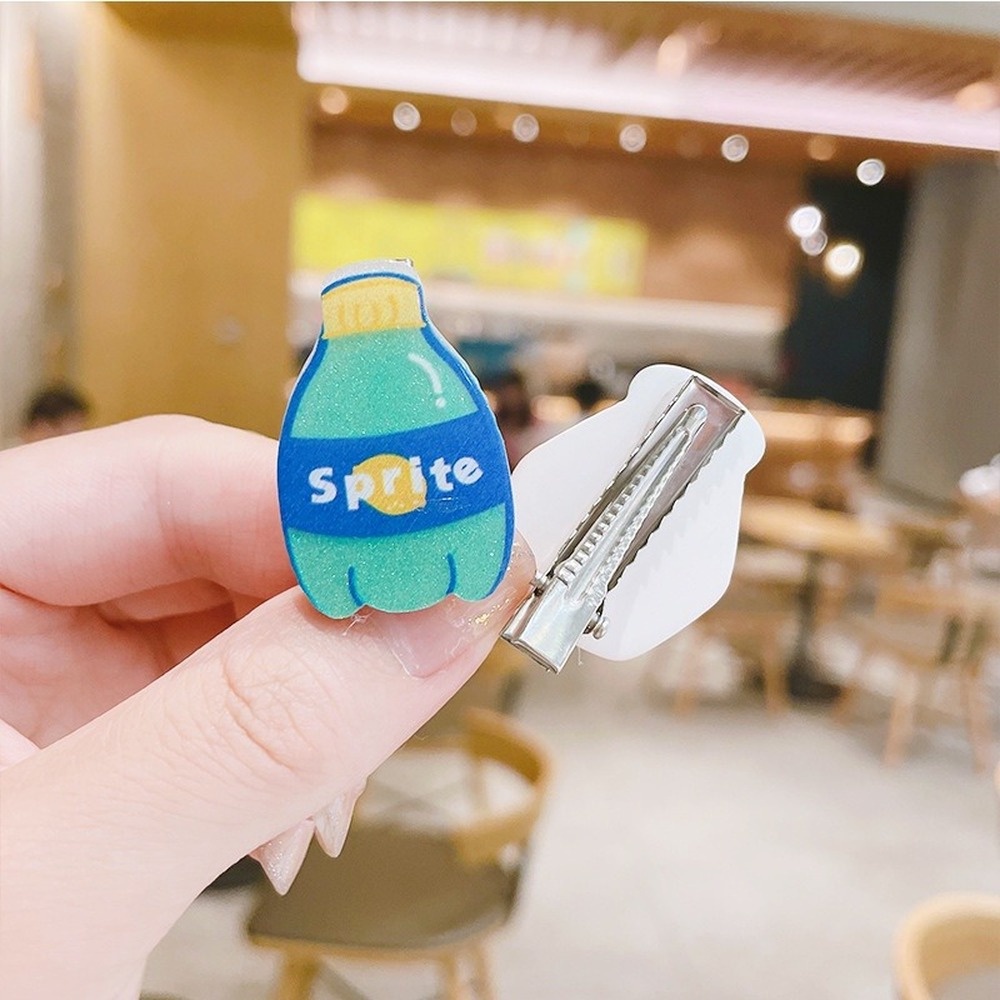 ✨✨Kẹp tóc mỏ vịt hình đồ uống dễ thương cho bé gái