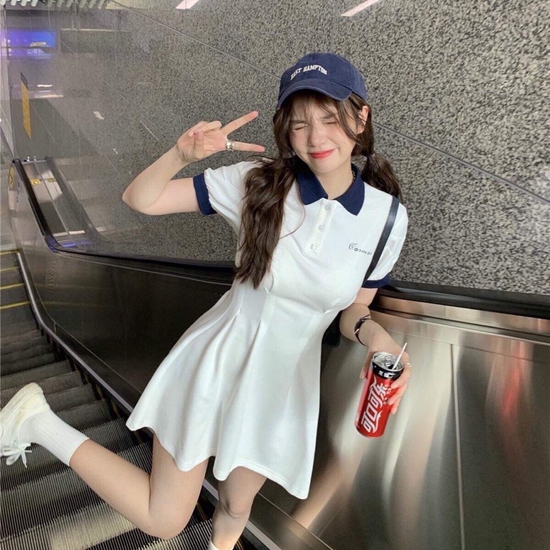 Váy Polo Thun Cosmos Thể Thao L.Y Store Nữ[FREESHIP🌸Đầm mini đuôi cá dáng ngắn body eo tennis năng động cá tính Ulzzang🌸