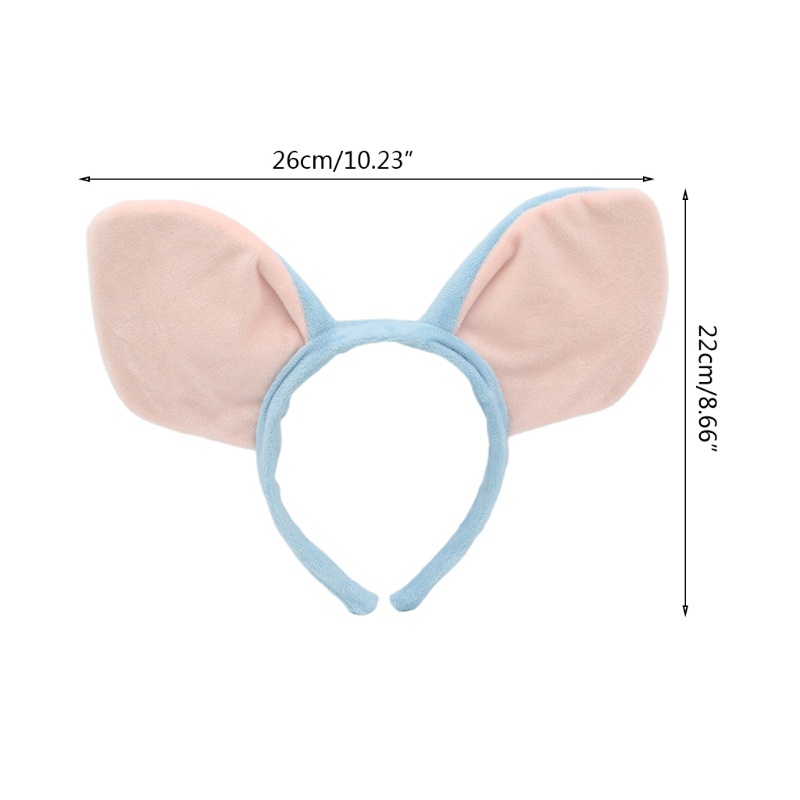 Băng Đô Cài Tóc Tai Heo Nhồi Bông Mềm Mại Chống Trượt Dùng Rửa Mặt / Trang Điểm