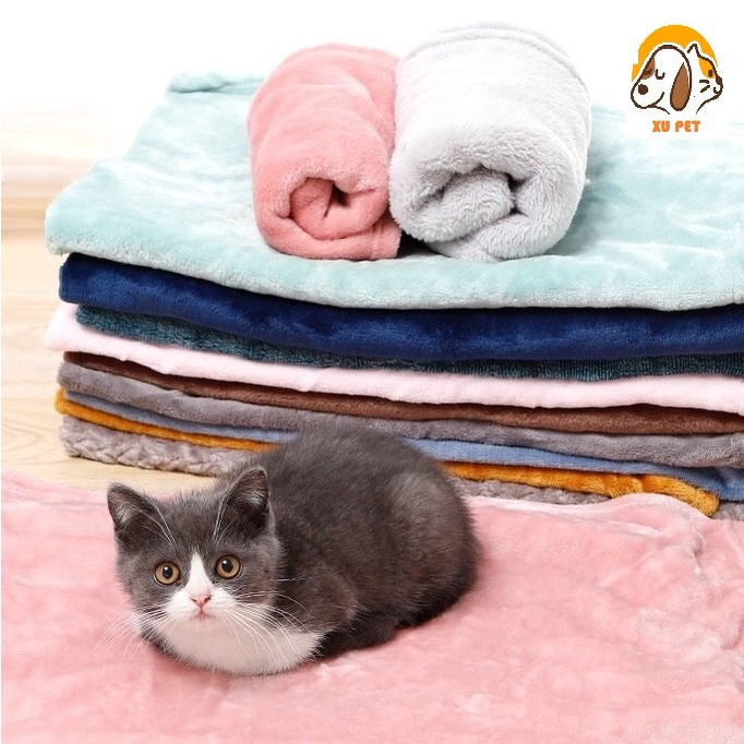 [Mã 252FMCGSALE giảm 8% tối đa 100k đơn 500K] Chăn Mền Đắp Cho Chó Mèo Vải Lông Cừu Mềm Mại Cho Chó Mèo