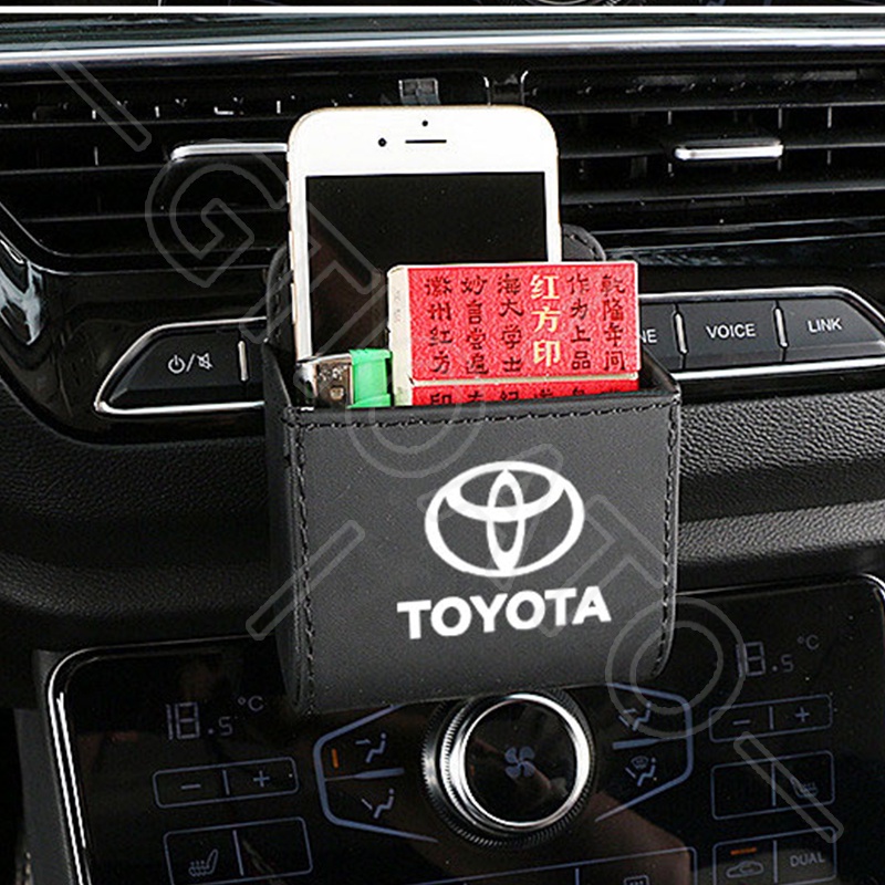 GTIOATO HộP ĐựNg Đồ TrêN Ô Tô Hộp Đựng Đồ Trên Xe Ô Tô Hộp Đựng Điện Thoại Trên Oto Lỗ Thông Gió Ô Tô Trang Trí NộI ThấT Ô Tô Cho Toyota CHR Raize Corolla Cross Rush Fortuner Yaris Innova Vios Prius C Wigo Sienta Land Cruiser 200 Altis